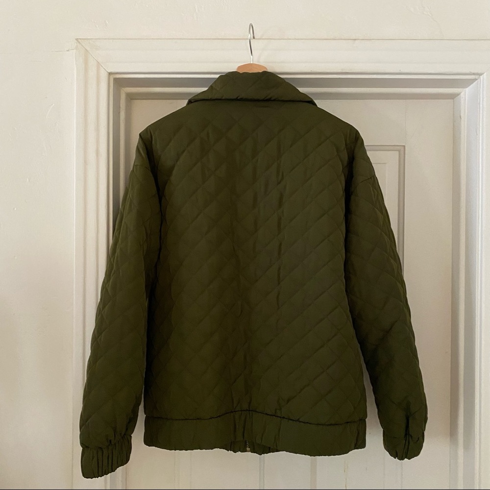 Small Forest Quilted Bomber Jacket